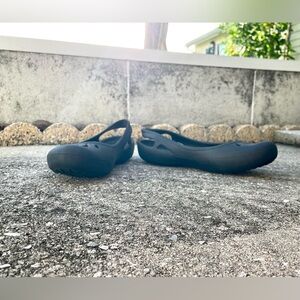 Crocs Kadee SlipOn Sandal - Flats/Mary Janes/ Sling Back - Black - Women 9 - EUC